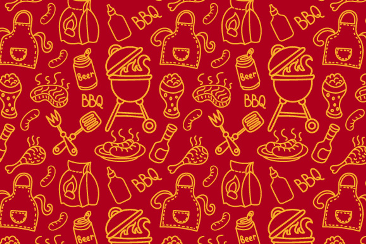 Barbecue Seamless Patterns, a Pattern Graphic by Oleg Tokarev Art (Photo 3 of 5)