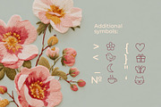 Stitchy Handcrafted Decorative Font, a Handwritten Font by Graphic Spirit (Thumbnail 10 of 11)
