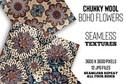 Chunky Wool Boho Flowers Textures, a Texture Graphic by Skritch Studio (Thumbnail 1 of 7)
