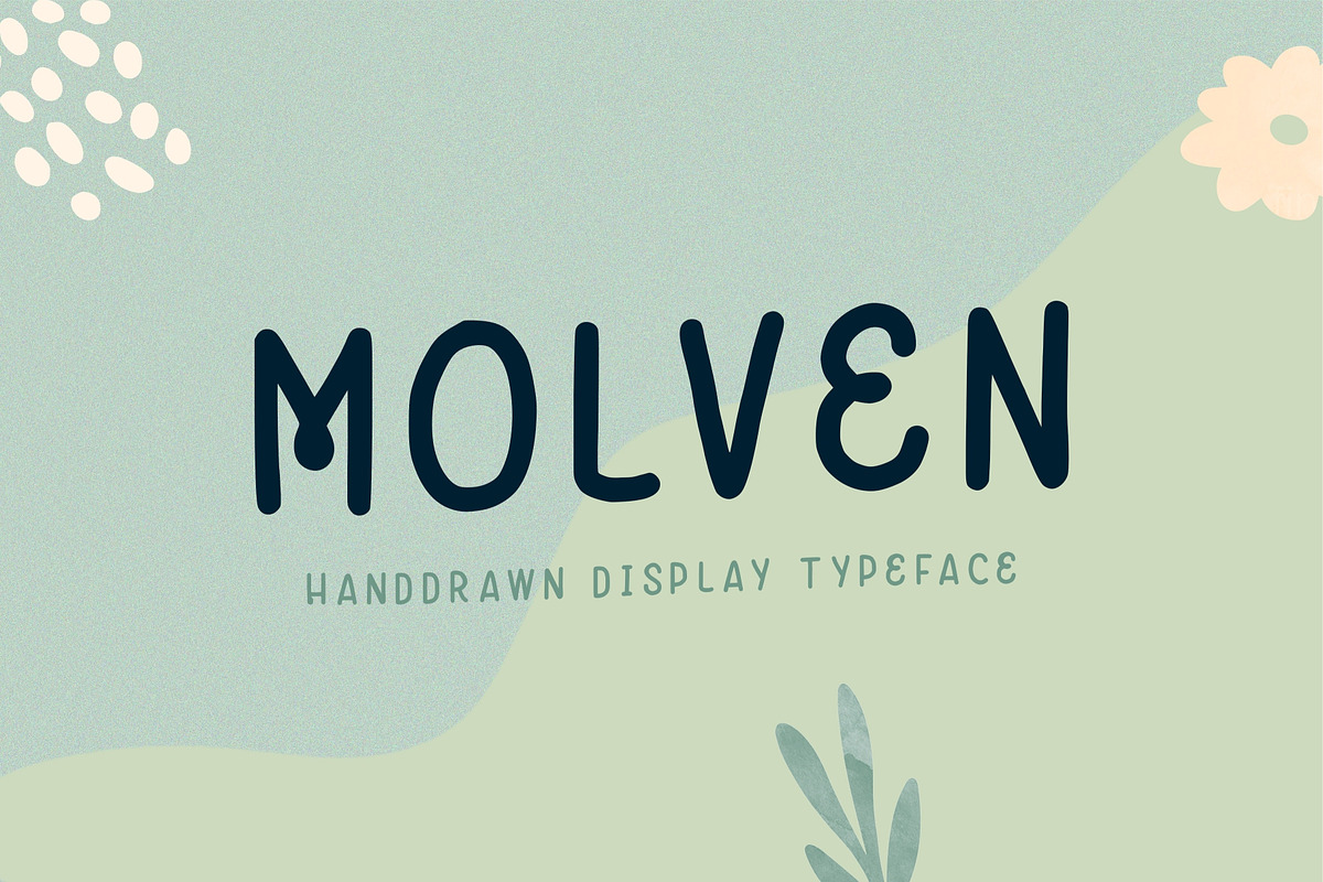 Molven - Natural Handdrawn, a Font by Good Java Studio (Photo 1 of 8)