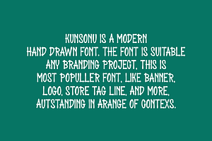 Kunsonu - Paint & Stamp Font