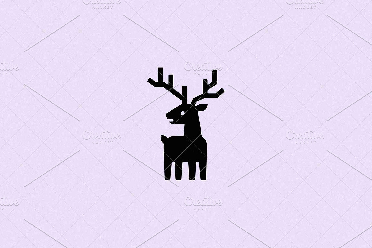 Minimalist Deer Icon, an Animal Illustration by Vectorium Studio (Photo 2 of 4)