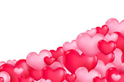 Red and pink hearts background, a Decorative Illustration by Yayasya (Thumbnail 3 of 3)