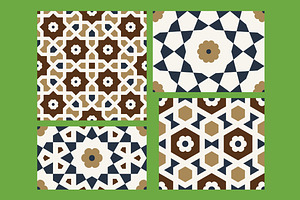 Taj Mahal Design Elements Set