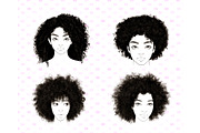 Curly Hair Stamps Brushes Procreate, a Brush Add-On by Lucrumplus (Thumbnail 4 of 4)