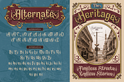 Slanfield, a Serif Font by Burntilldead (Thumbnail 6 of 11)