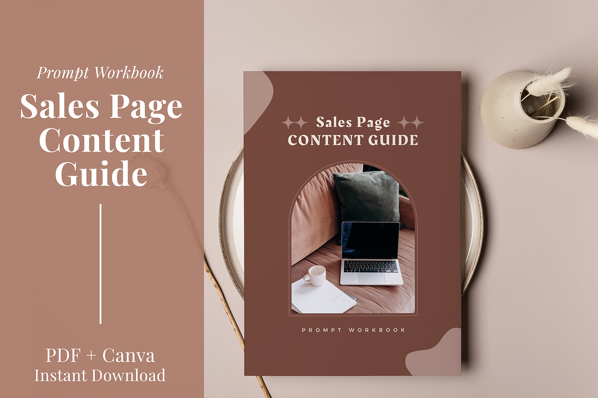 Sales Page Content Guide, a Presentation Template by Starline Creative (Photo 1 of 7)