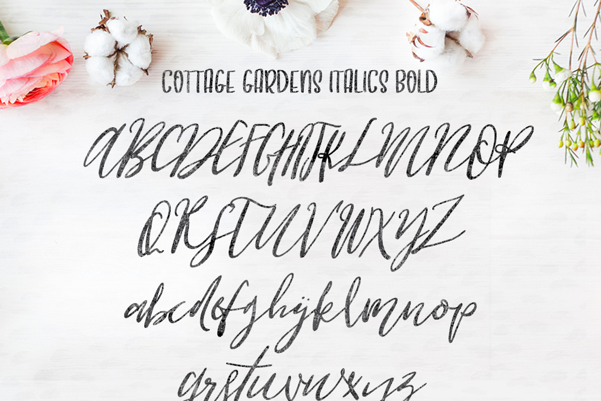 Cottage Gardens Script Font Duo preview 5