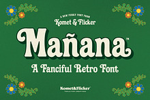 Mañana – A Fanciful Retro Font