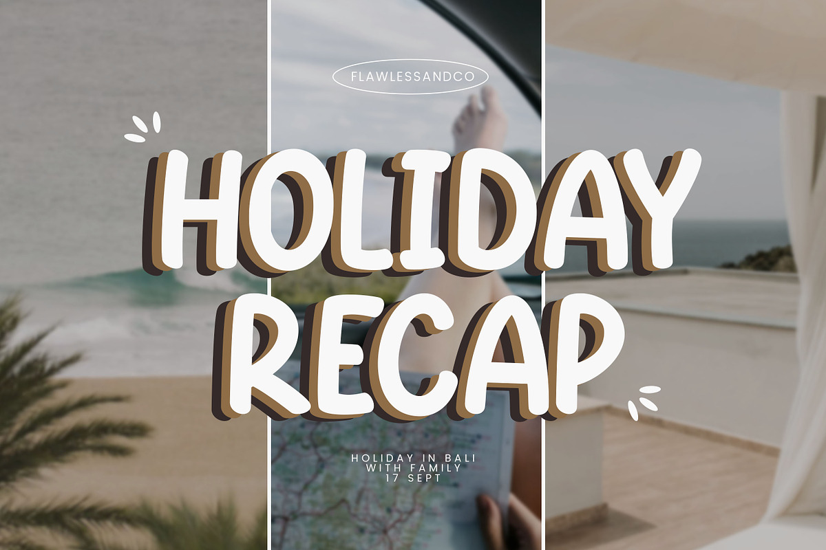 Tricky Break - Thumbnails Font, a Sans Serif Font by Flawless And Co (Photo 2 of 10)