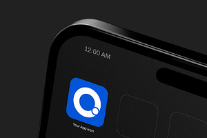Minimal App Icon Mockup Template, a Mockup by graphypix