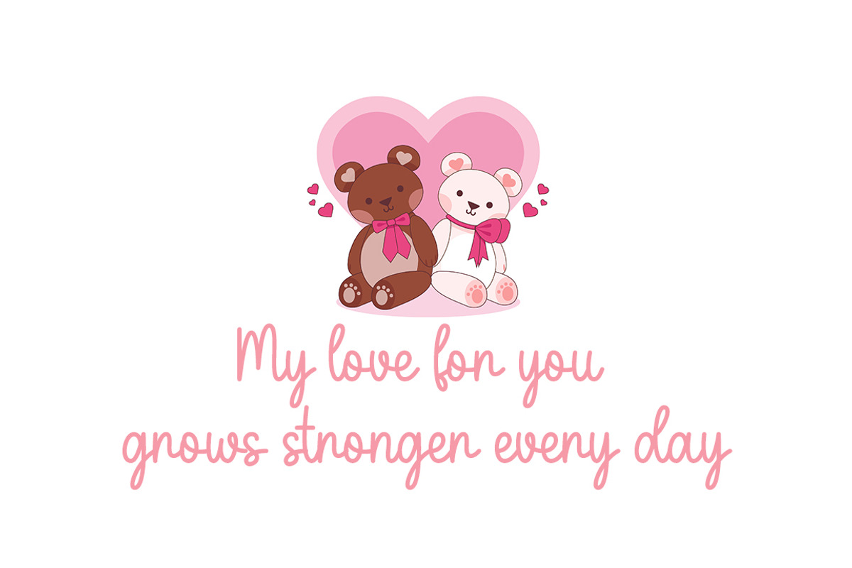 Candy Hearts, a Script Font by DN Creative (Photo 2 of 6)