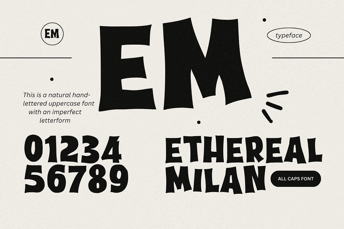 Ethereal Milan, a Sans Serif Font by Xelo Graph (Photo 1 of 11)
