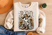 Boo Haw Ghost PNG, Cow Print Ghost, a Seasonal Illustration by Libby Wishes (Thumbnail 2 of 3)