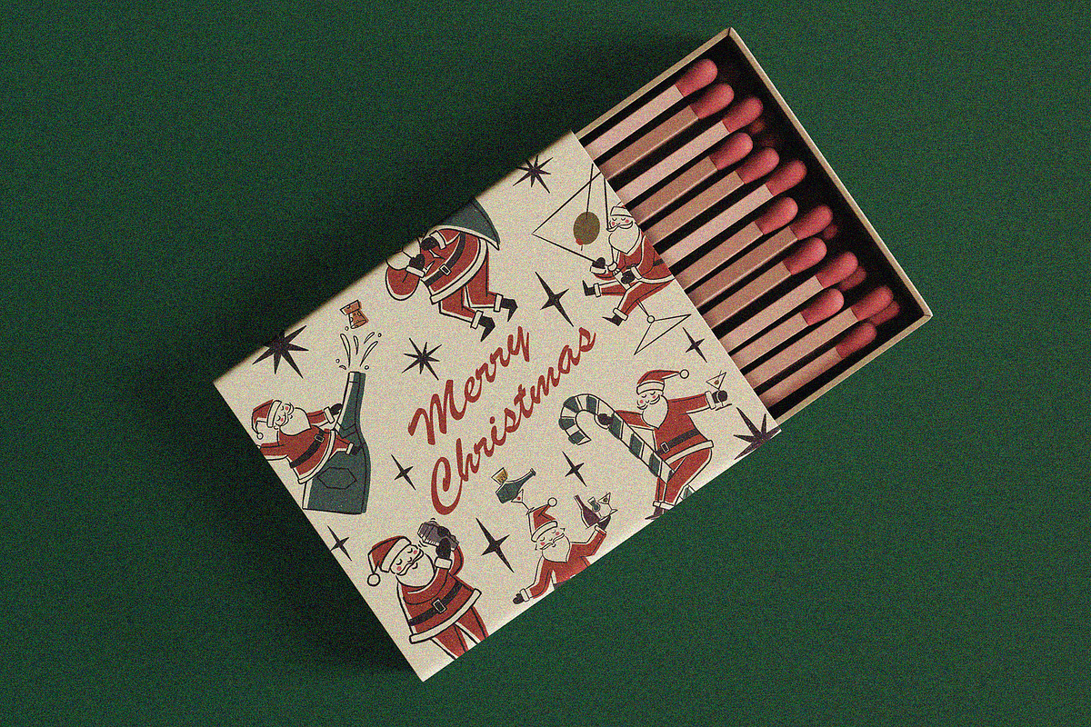 Santa Cocktails Clipart, an Object Illustration by Teresa Art Store (Photo 7 of 7)
