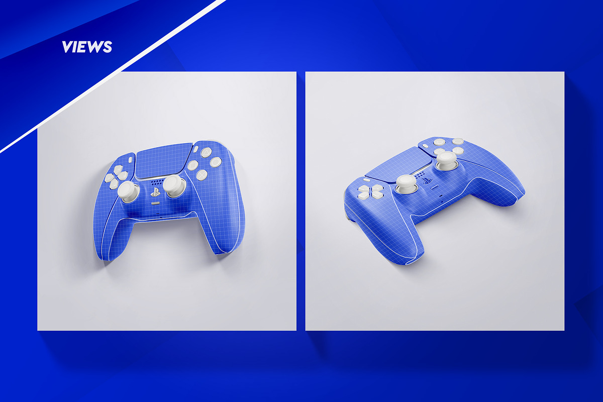 PS5 DualSense Controller set, a Product Mockup by OllStore (Photo 7 of 13)
