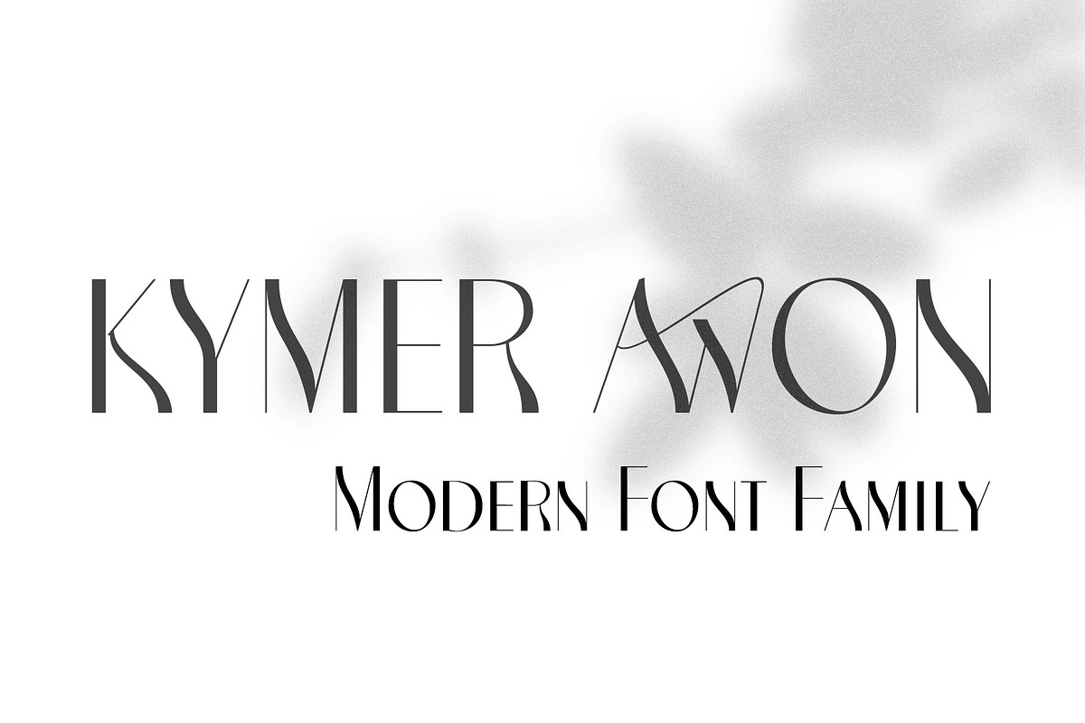 Kymer Awon Font Family, a Sans Serif Font by Ryul Davidson (Photo 1 of 15)