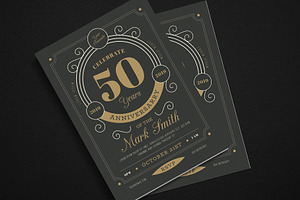 Vintage Anniversary Flyer/Invitation