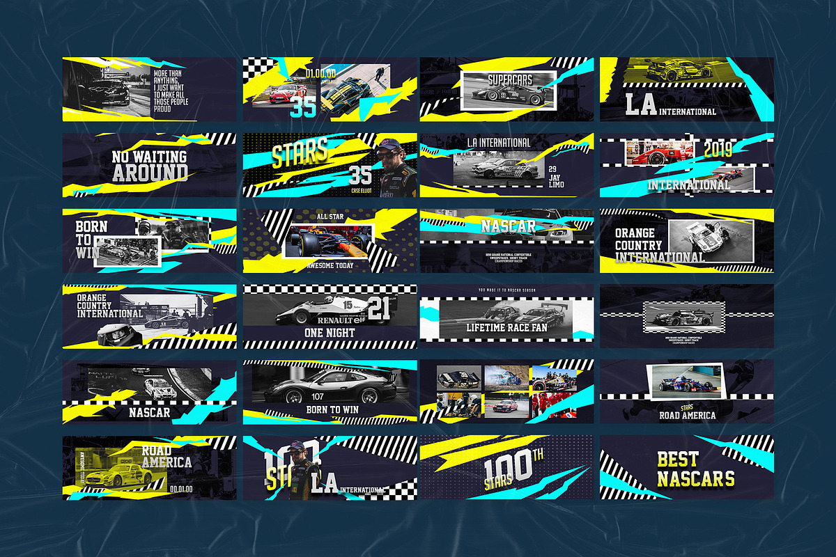Nascar Facebook Cover Templates, a Social Media Template by Azruca (Photo 7 of 8)
