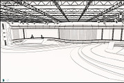 Virtual TV Studio News Set 35, an Architecture 3D Model by akerStudio (Thumbnail 5 of 39)