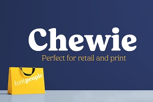 Chewie Font Family By FontPeople