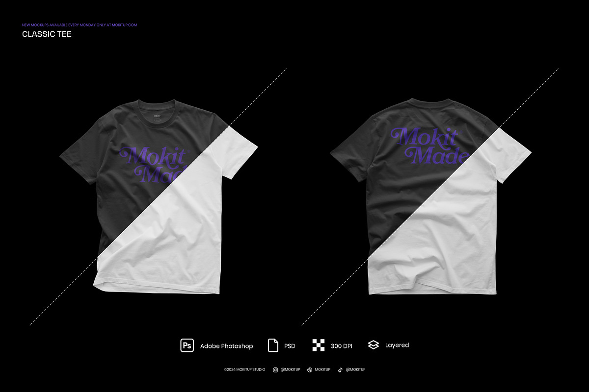 MOKITUP: Classic Tee Mockup, a Shirt Mockup by MOKITUP (Photo 2 of 4)