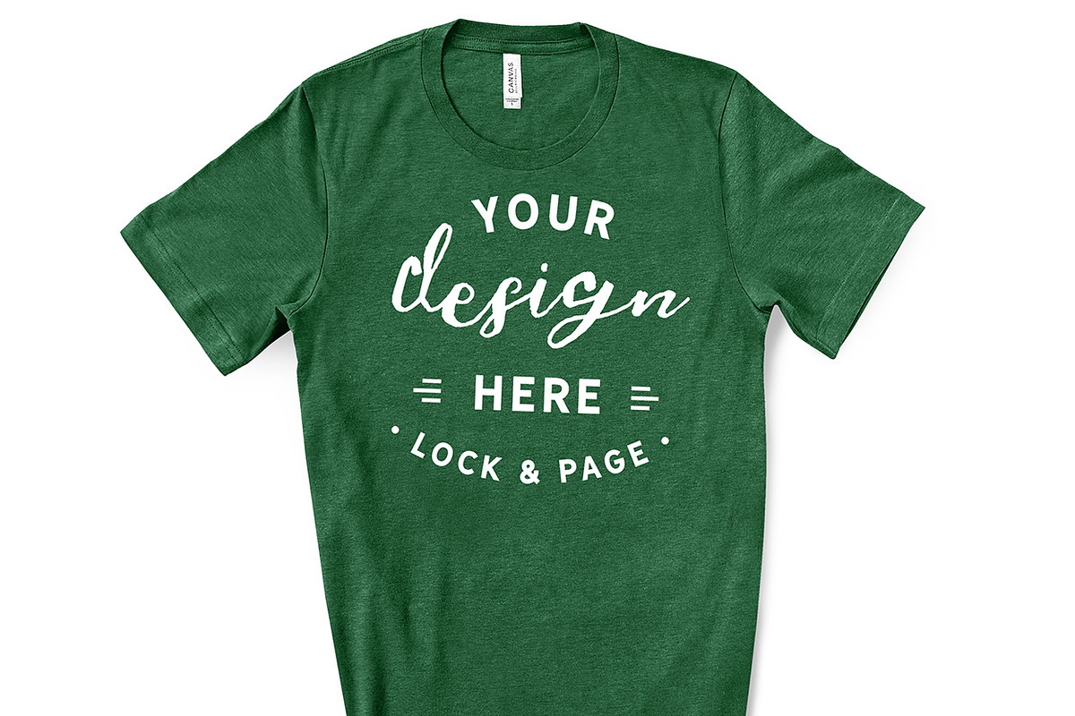 Male Bella Canvas 3001 Mockup Bundle, a Shirt Mockup by lock and page (Photo 35 of 60)