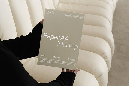 Poster A4 Mockup, a Books & Magazine Mockup by Feel This