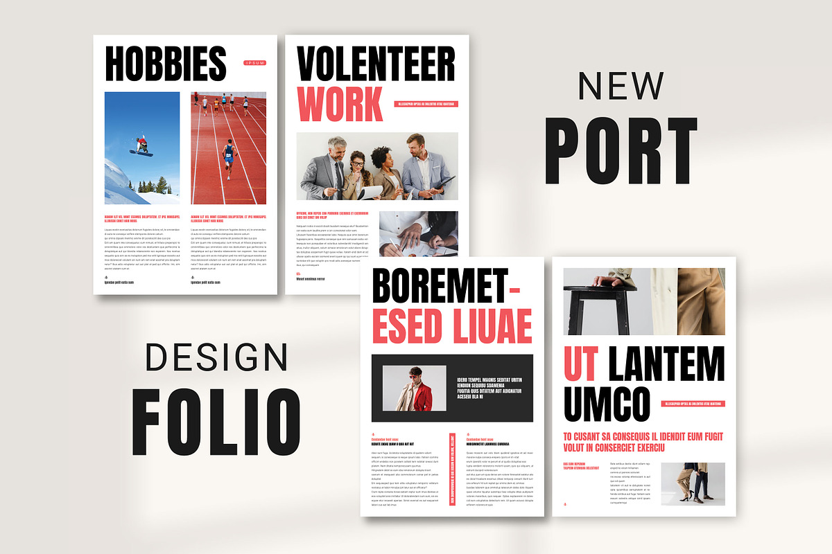 Resume Portfolio Brochure Template, a Magazine Template by PrintIdea (Photo 4 of 5)