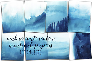 Ombre Watercolor Papers