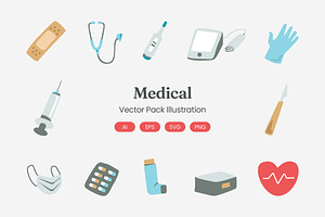 Medical Illustration Collection, an Object Graphic by Rahardi Creative