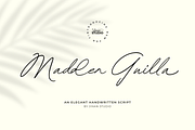 Madden Guilla - An Elegant Font, a Handwritten Font by Ainun Jinan (Thumbnail 1 of 9)