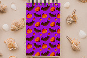 Pumpkin Bat Seamless Pattern, a Pattern Graphic by tchastudio (Thumbnail 3 of 7)