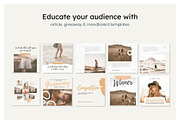 Boho Instagram Feed Canva Templates, a Social Media Template by Cultive Creative (Thumbnail 9 of 13)