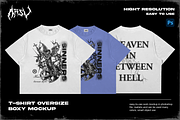 T- shirt oversize boxy mockup, an Apparel Mockup by arseavin project (Thumbnail 1 of 5)