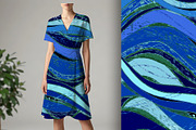 Blue Minerva, a Background Graphic by Sharon Schwalbe (Thumbnail 1 of 7)