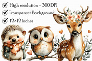 Adorable Valentine Woodland Friends, an Illustration by Libby Wishes (Thumbnail 2 of 6)