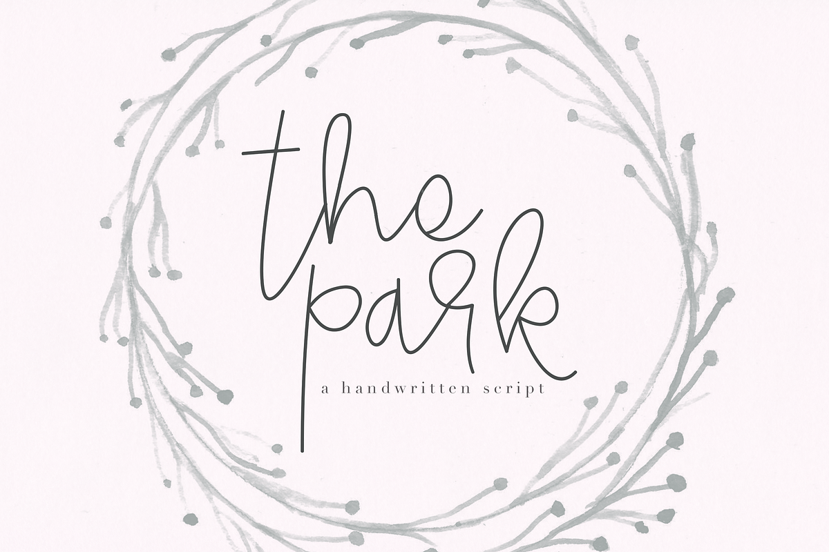 Park - Handwritten Script Font