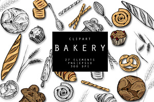 Bakery Hand Drawn Illustration