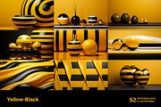 Yellow and Black World - 52 images, a Decorative Illustration by Handmadefont (Thumbnail 2 of 13)