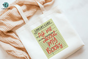 8 Retro Library Card with Book Quote, an Education Illustration by CrazyCraft (Thumbnail 3 of 4)