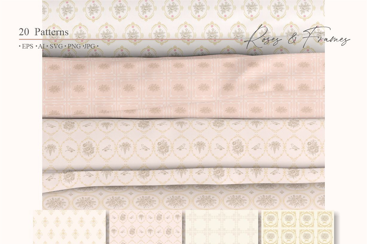 Roses and Frames, a Pattern Graphic by Collection by VY (Photo 9 of 10)
