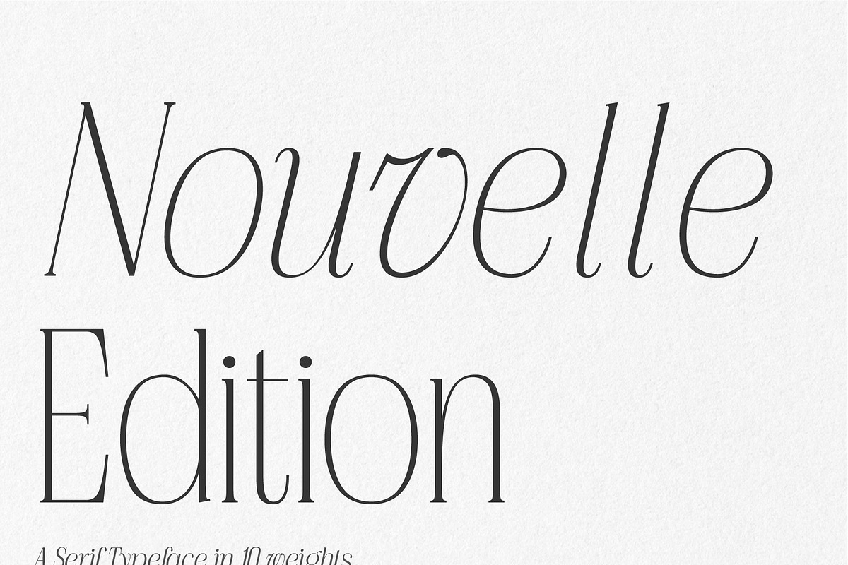 Nouvelle Edition, a Serif Font by Prestige Artsy Studio (Photo 1 of 10)