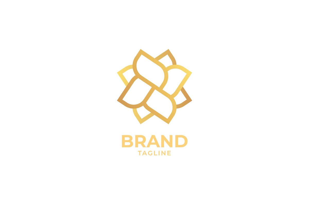 Elegant Golden Flower Logo, a Branding & Logo Template by TA Branding (Photo 2 of 3)