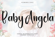 Baby Angela, a Handwritten Font by FreshTypeINK (Thumbnail 1 of 8)