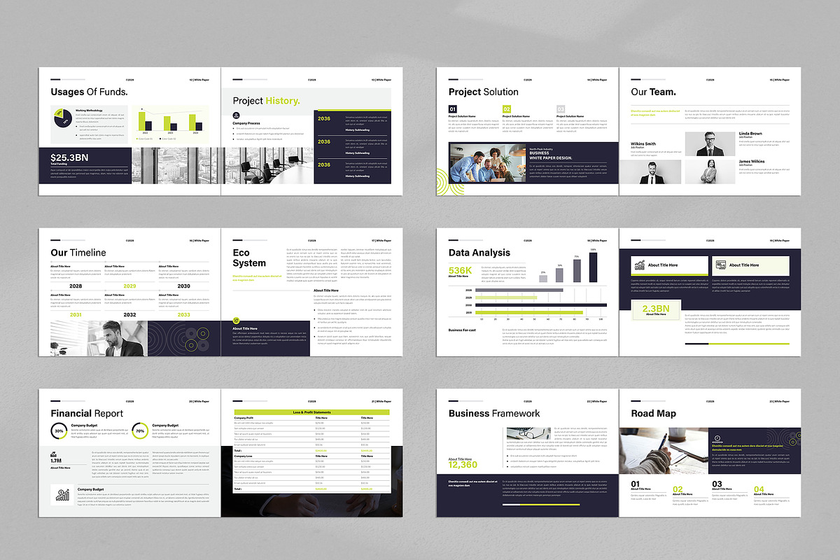 White Paper Template Landscape, a Brochure Template by NorthPeak (Photo 12 of 12)
