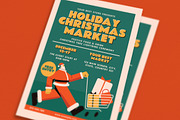 Retro Green Christmas Market Flyer, a Flyer Template by Guuver (Thumbnail 3 of 3)