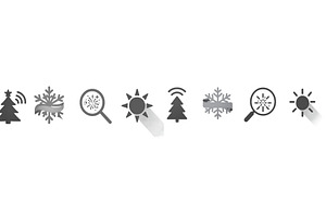 Design elements featuring winter, an Object Illustration by ZinetroN