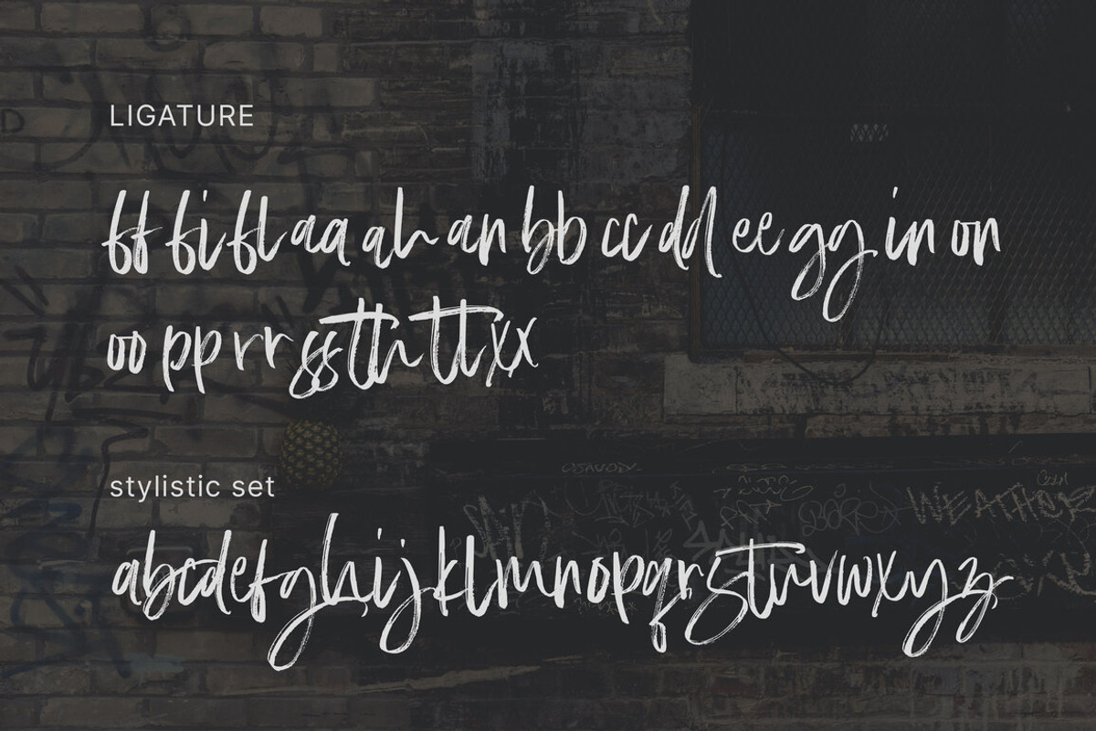 Mellisca Handwritten Brush Font, a Handwritten Font by Thirtypath Studio (Photo 5 of 9)