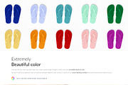 Flip Flops 9x Mock-ups, a Print Template by Mocca Mockups Store (Thumbnail 4 of 5)